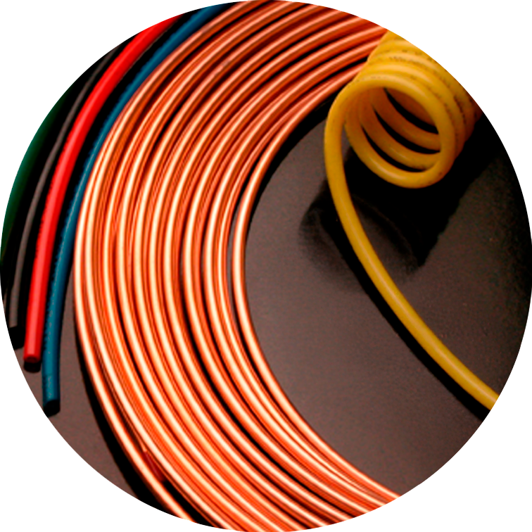 Mangueras importadas y Tubería de Cobre